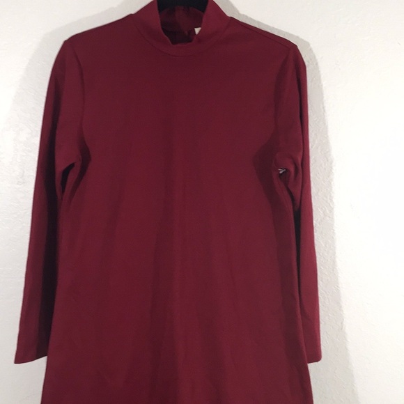 Appleseed’s Petite Red Cherry Dress Long Sleeves - Picture 2 of 4